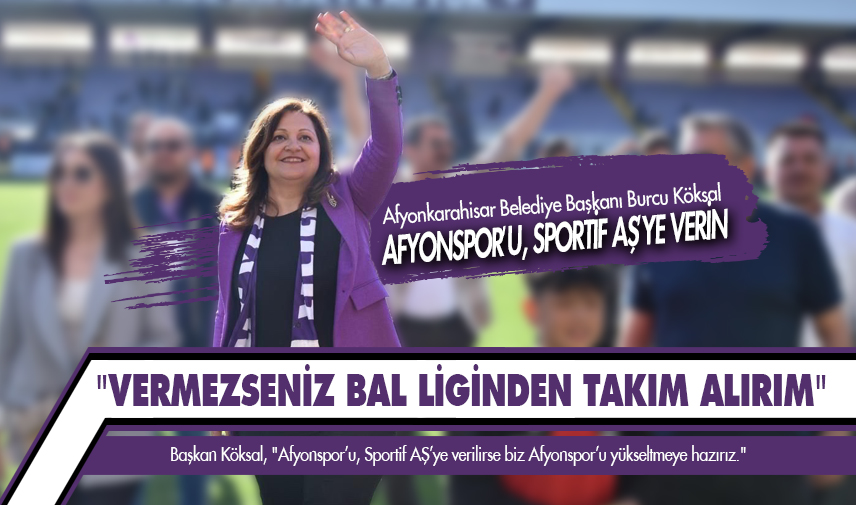 Afyonspor’u, Sportif A.Ş’ye verin